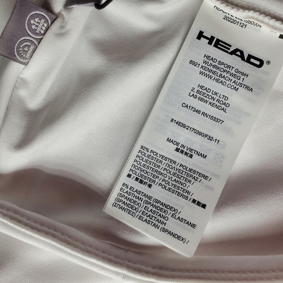 NWT HEAD Club Basic Skirt Skort Golf Pickleball Tennis Women's Size Medium White - Picture 4 of 16